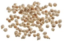 Přírodní bělená dekorace  Acorn ball wyb.0,8 - 1cm - 250g