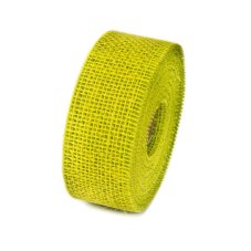 Jutová tužená stuha s nezaobroubeným okrajem 5cm/10m