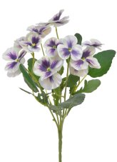 Kytička umělých macešek květ 6cm/dl.35cm