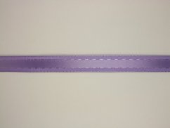 Atlasová jednobarevná stuha se vzorem 1,3cm/20m