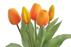 Svazek gumových tulipánů, hlavička 4,5cm, dl. celkem 30cm