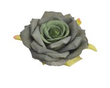 Velká hlavička umělé rozvité růže Ø 8cm, 12ks, barva 04A