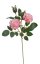 Umělá rozkvetlá růže 2 květy + 2 poupata, květ Ø 6,5cm, dl.49cm