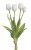 Svazek plastových tulipánů, hlavička 5cm, dl. celkem  40cm - 5 kusů