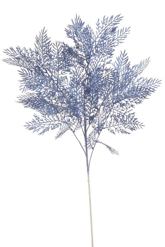 Větvička umělého kapradí 95cm - modrá 06